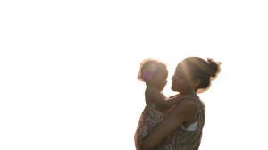 Diverse Mom Holding Daughter Vinyl Car Decal Sticker – Waterproof & UV-Resistant 8"