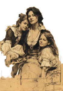 Medieval Family Portrait V2 Vinyl Car Decal Sticker – Waterproof & UV-Resistant 8"