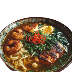 Myanmar Fish Soup Noodle Vinyl Car Decal Sticker – Waterproof & UV-Resistant 8"