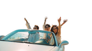 Joyful Beach Drive V2 Vinyl Car Decal Sticker – Waterproof & UV-Resistant 8"