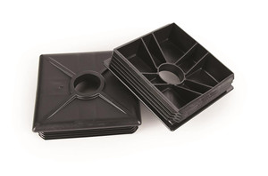 Camco Sewer Hose Carrier Caps | 4 Inch Square Bumper Use | Vented for Easy Removal | Made in USA Camco Sewer Hose Carrier Caps | 4 Inch Square Bumper Use | Vented for Easy Removal | Made in USA