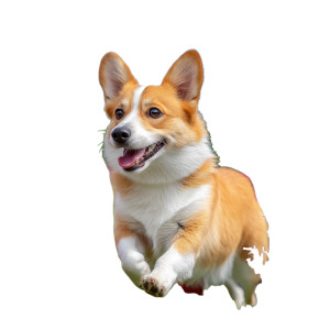 Running Corgi Vinyl Car Decal Sticker – Waterproof & UV-Resistant 8"