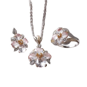 Feminine Jewelry Collection Vinyl Car Decal Sticker – Waterproof & UV-Resistant 8"