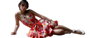 Asian Model Pose Vinyl Car Decal Sticker – Waterproof & UV-Resistant 8"