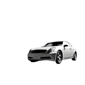 Modern Car Illustration Vinyl Car Decal Sticker – Waterproof & UV-Resistant 8"