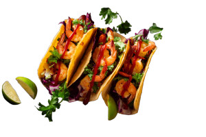 Shrimp Tacos Vinyl Car Decal Sticker – Waterproof & UV-Resistant 8"
