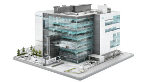 Semiconductor Office Building Vinyl Car Decal Sticker – Waterproof & UV-Resistant 8"