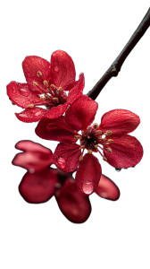 Red Cherry Blossoms Vinyl Car Decal Sticker – Waterproof & UV-Resistant 8" Red Cherry Blossoms Vinyl Car Decal Sticker – Waterproof & UV-Resistant 8"