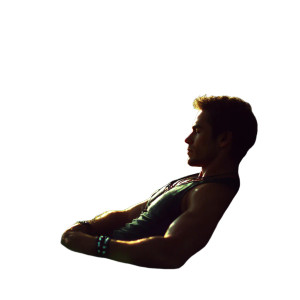 Handsome Man Resting Vinyl Car Decal Sticker – Waterproof & UV-Resistant 8"