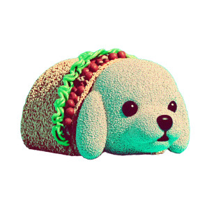 Taco Dog V2 Vinyl Car Decal Sticker – Waterproof & UV-Resistant 8"