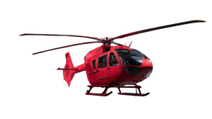 Red Airbus Helicopter Vinyl Car Decal Sticker – Waterproof & UV-Resistant 8"