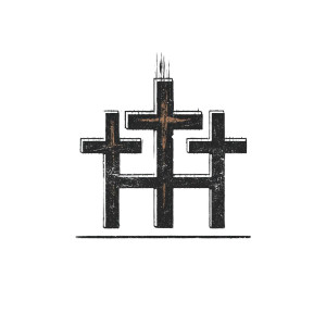 Stylized Crosses Logo Vinyl Car Decal Sticker – Waterproof & UV-Resistant 8"