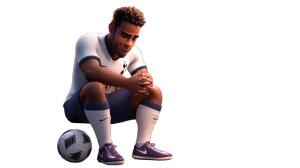Praying Soccer Player Vinyl Car Decal Sticker – Waterproof & UV-Resistant 8"