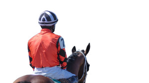 Jockey On Horse Vinyl Car Decal Sticker – Waterproof & UV-Resistant 8"