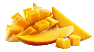 Mango Slices Cubes Vinyl Car Decal Sticker – Waterproof & UV-Resistant 8"