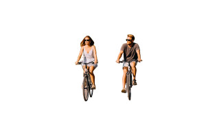 Scenic Bicycle Ride Vinyl Car Decal Sticker – Waterproof & UV-Resistant 8"