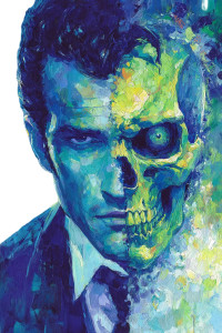 Two-Face Portrait Vinyl Car Decal Sticker – Waterproof & UV-Resistant 8"