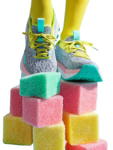 Colorful Running Shoes Vinyl Car Decal Sticker – Waterproof & UV-Resistant 8"