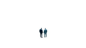 Industrial Businessmen Scene Vinyl Car Decal Sticker – Waterproof & UV-Resistant 8"