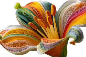 Flower Still Art Vinyl Car Decal Sticker – Waterproof & UV-Resistant 8"