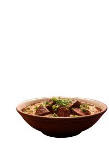 Beef Noodle Soup Vinyl Car Decal Sticker – Waterproof & UV-Resistant 8"