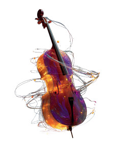 Enigmatic Cello Vinyl Car Decal Sticker – Waterproof & UV-Resistant 8"