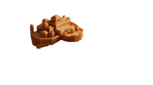 Sands City Map Vinyl Car Decal Sticker – Waterproof & UV-Resistant 8"