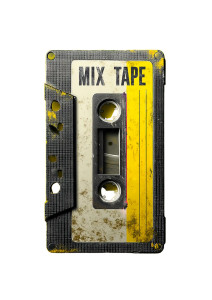 Old-School Mix Tape V2 Vinyl Car Decal Sticker – Waterproof & UV-Resistant 8"