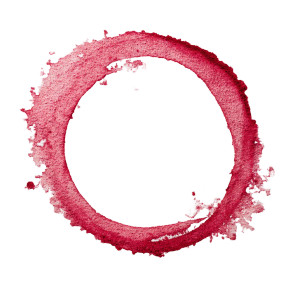 Faded Red Circle Vinyl Car Decal Sticker – Waterproof & UV-Resistant 8"