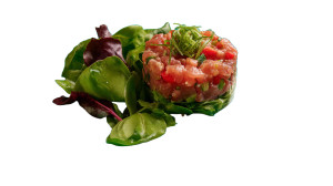 Tuna Tartare Plate Vinyl Car Decal Sticker – Waterproof & UV-Resistant 8"