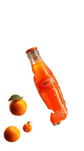 Orange Soda Splash Vinyl Car Decal Sticker – Waterproof & UV-Resistant 8"