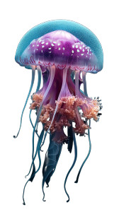 Colorful Jellyfish Vinyl Car Decal Sticker – Waterproof & UV-Resistant 8"