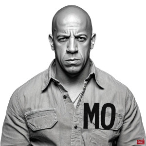 Vin Diesel Working Vinyl Car Decal Sticker – Waterproof & UV-Resistant 8"