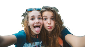 Teens Making Selfie Vinyl Car Decal Sticker – Waterproof & UV-Resistant 8" Teens Making Selfie Vinyl Car Decal Sticker – Waterproof & UV-Resistant 8"