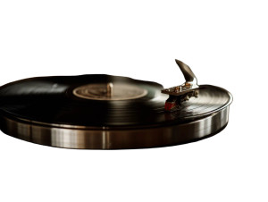 Vintage Vinyl Spin Vinyl Car Decal Sticker – Waterproof & UV-Resistant 8"