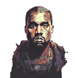 Kanye West Pixel Vinyl Car Decal Sticker – Waterproof & UV-Resistant 8"