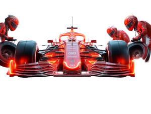 F1 Pit Crew Vinyl Car Decal Sticker – Waterproof & UV-Resistant 8"