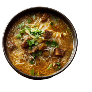 Vermicelli Soup Vinyl Car Decal Sticker – Waterproof & UV-Resistant 8"