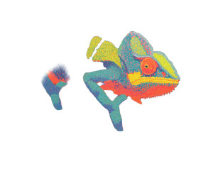 Vibrant Chameleon Painting Vinyl Car Decal Sticker – Waterproof & UV-Resistant 8" Vibrant Chameleon Painting Vinyl Car Decal Sticker – Waterproof & UV-Resistant 8"