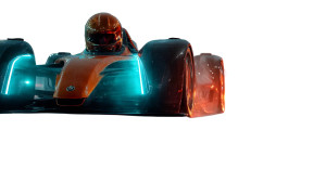 Futuristic Alien Racer Vinyl Car Decal Sticker – Waterproof & UV-Resistant 8"