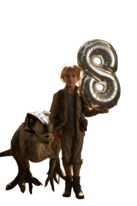 Boy Explorer With Velociraptor Vinyl Car Decal Sticker – Waterproof & UV-Resistant 8"