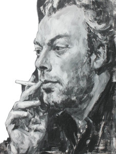 Christopher Hitchens Painting Vinyl Car Decal Sticker – Waterproof & UV-Resistant 8"