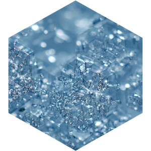 Hexagonal Water Crystal Vinyl Car Decal Sticker – Waterproof & UV-Resistant 8"
