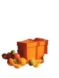 Orange Gift Box Vinyl Car Decal Sticker – Waterproof & UV-Resistant 8"