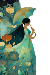 Graceful Indian Goddess Vinyl Car Decal Sticker – Waterproof & UV-Resistant 8"