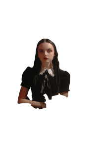 Wednesday Addams Tea Vinyl Car Decal Sticker – Waterproof & UV-Resistant 8"