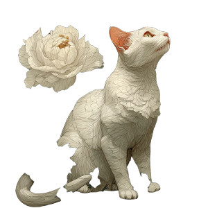 Art Nouveau Cat Vinyl Car Decal Sticker – Waterproof & UV-Resistant 8" Art Nouveau Cat Vinyl Car Decal Sticker – Waterproof & UV-Resistant 8"