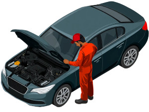 Mechanic Repairing Car Vinyl Car Decal Sticker – Waterproof & UV-Resistant 8" Mechanic Repairing Car Vinyl Car Decal Sticker – Waterproof & UV-Resistant 8"