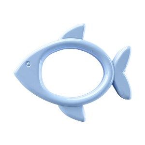 Blue Fish Teether Vinyl Car Decal Sticker – Waterproof & UV-Resistant 8"
