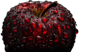 Red Apple V4 Vinyl Car Decal Sticker – Waterproof & UV-Resistant 8"